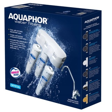 ФИЛЬТР ПИТЬЕВОЙ ВОДЫ АКВАФОР КРИСТАЛЛ Н ПОД МАКОВИНОЙ С КРАНОМ
