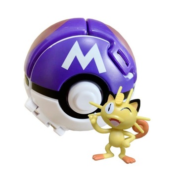 Zabawka figurka Pokemon Meowth z Piłka seria 2
