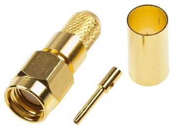 Wtyk SMA -RP PIN ŻEŃSKI NA H155 ZACISKANY 0602