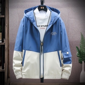 2023 New Fashion Hooded Jacket Men Breathable Outw