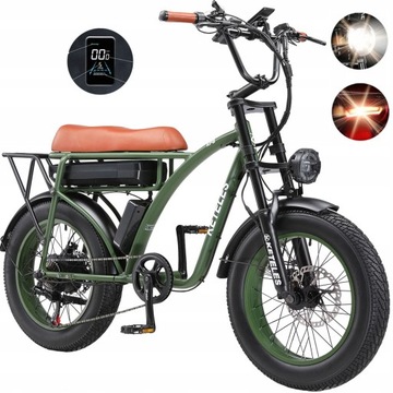 Pojazdy elektryczne terenowy KETELES 1000W 23AH 80km 45km/h 20''grube opony
