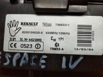 ESPACE IV ČTEČKA KARTY