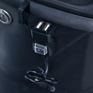 Зарядное устройство для мотоцикла, 2 разъема USB для руля