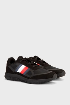 BUTY MĘSKIE TOMMY HILFIGER SPORTOWE CZARNE ROZM 40