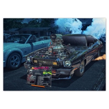 Plakaty A2 POZIOM Ford Mustang 1974 Muscle