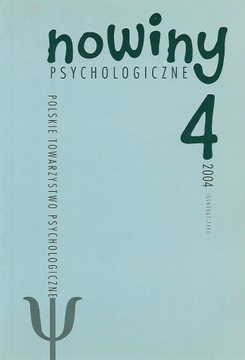 Nowiny psychologiczne 4 z 2004 [spis]