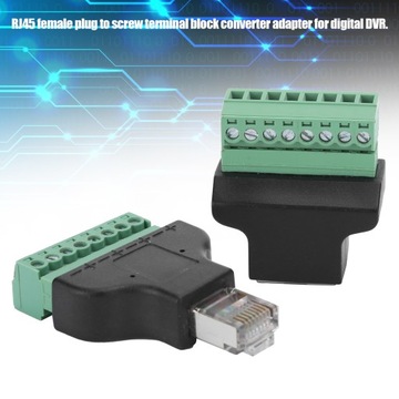 2 шт. RJ45 «мама» и винтовая клемма