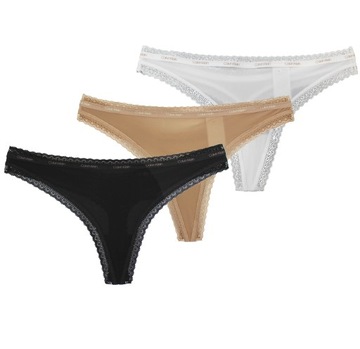 CALVIN KLEIN MAJTKI DAMSKIE 3-PACK|000QD3802E FIY|S