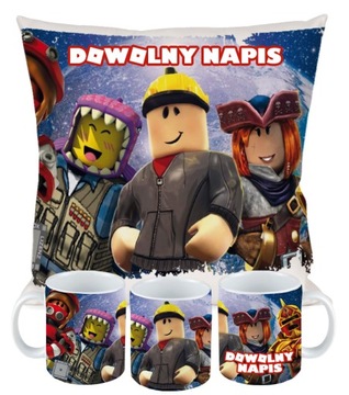 Zestaw KUBEK PODUSZKA ROBLOX PREZENT ROBLOX n6