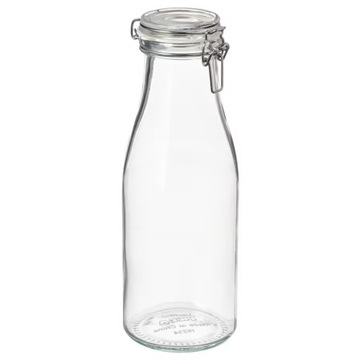 IKEA KORKEN Słoik Butelka z pokrywką szkło 1,4L