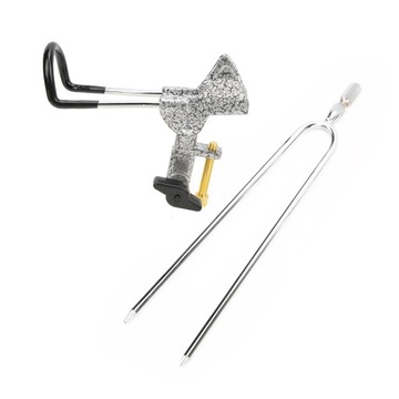 Держатель удочки из нержавеющей стали, поворотная регулируемая подставка на 360°