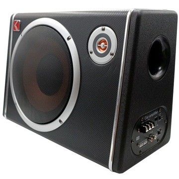 КОРОБКА АКТИВНОГО САБВУФЕРА НИЗКОЛАМПОВАЯ ТРУБА ДИНАМИК УСИЛИТЕЛЬ 25 СМ + КАБЕЛИ