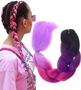 WŁOSY SYNTETYCZNE DO WARKOCZYKÓW 4 KOLORY D7