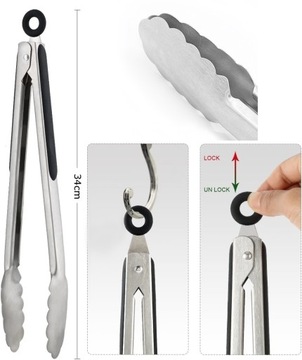 КУХОННЫЕ ЩИПЦЫ ДЛЯ ГРИЛЯ, 34 СМ