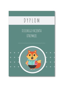 Dyplom dla dzielnego pacjenta A4 papier satynowy