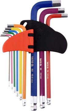 KLUCZE IMBUSOWE IMBUSY KULKA 1.5-10mm 9 SZTUK YATO