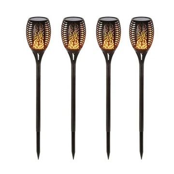 Pochodnie lampy solarne efekt płomieni 4SZT 12 LED