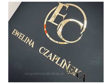 ЗОЛОТЫЕ БУКВЫ ИЗ ПЛЕКСИ 3D ПЛЕКСИ 10 шт. ЗЕРКАЛО ЛОГОТИП