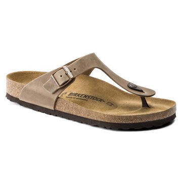Japonki damskie formowane Birkenstock Gizeh WYGODNE SKÓRZANE 943813
