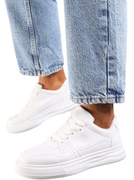 Damskie Buty Sneakersy Seastar Adidasy Trampki na Platformie Białe r. 39