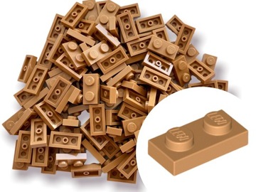 LEGO 3023 PLATE Płytka 1x2 Medium Nougat Nugatowy 20szt