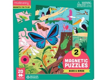 PUZZLE MAGNETYCZNE 2W1 20EL. 4+ MUDPUPPY
