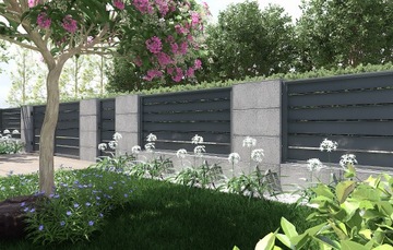 Блок заборный архитектурный бетонный для заборов 100х50х20