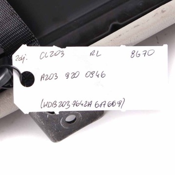 MERCEDES CL203 SEDAČKA POHOVKA LEVÉ KŮŽE BÉŽOVÁ