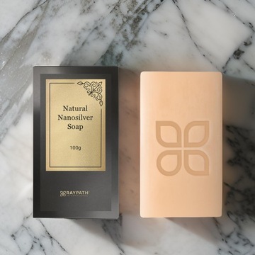 Мыло серое кусковое 100г Натуральное для лица Cosmetic Body Raypath