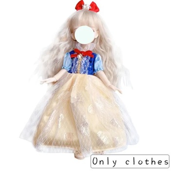 Ładna sukienka kostium księżniczki dla 30cm 1/6 Bjd DIY do lalek element