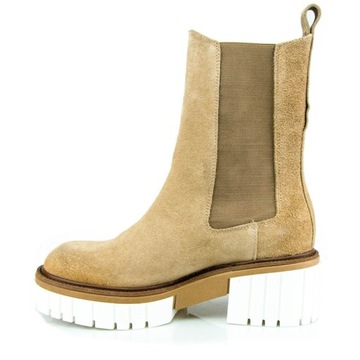 РАБОЧИЕ БОТИНКИ CARINII B7345 TRAPERS, БЕЖЕВАЯ КОЖА