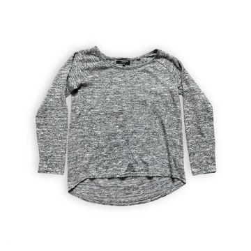 Sweter szary damski srebrna nitka Reserved S