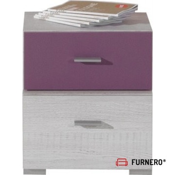 Stolik NEXT NX17 Sosna Bielona + Viola