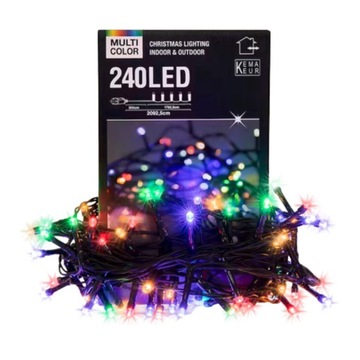 Lampki Choinkowe Kolorowe Lampki LED 240szt Lampki Bożonarodzeniowe
