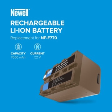 Замена аккумулятора Newell NP-F770 USB-C для Sony