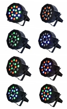 ДИСКОТЕЧНАЯ СВЕТОДИОДНАЯ ЛАМПА COLORFON FLAT 18x1W RGB