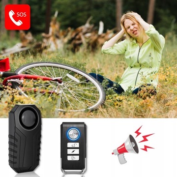 МОТОЦИКЛ ВЕЛОСИПЕД СИГНАЛИЗАЦИЯ ДИСТАНЦИОННАЯ БЕЗОПАСНОСТЬ