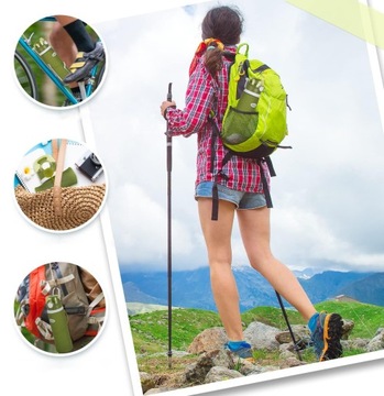 БУТЫЛКА ДЛЯ ВОДЫ НА УЛИЦЕ, 750 МЛ, СКЛАДНАЯ, БЕЗ BPA, ЗЕЛЕНАЯ