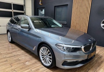BMW Seria 5 F10-F11 Touring Facelifting 520d 190KM 2017 BMW Seria 5 2.0D 190KM navi gwarancja LED AUTOMAT bezwypadkowy, zdjęcie 32