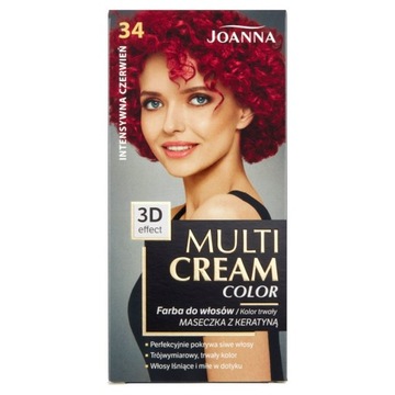 _Joanna Краска для волос Multi Cream Color 34 Intense Red