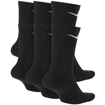 Nike vysoké ponožky čierne komplet 6 párov SX6897L