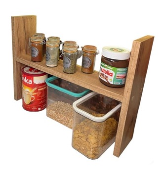 Półka Na Blat Kuchenny KOLOR DĄB CRAFT TWÓJ WYMIAR 35x11od 25-50cm