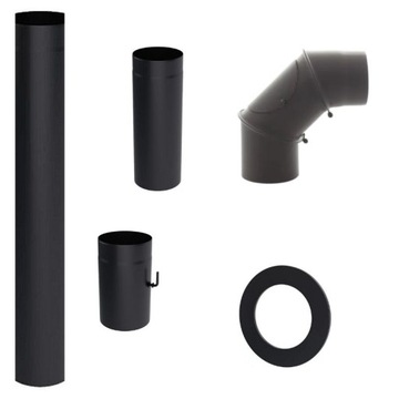 Zestaw rur przyłączeniowych do piecyka fi 130 mm