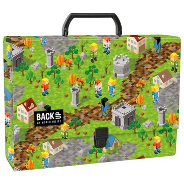 TECZKA Z RĄCZKĄ SZKOLNA GRUBA XL MINECRAFT GAME LEVEL BACKUP DERFORM