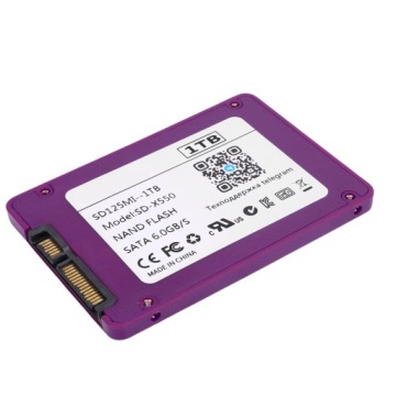 SSD ДИСК 2,5 ДЮЙМА SATA III 6GB/S ВЫСОКАЯ СКОРОСТЬ 550 MBPS 1T ФИОЛЕТОВЫЙ