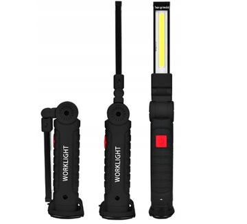 COB МАСТЕРСКАЯ ЛАМПА ФАКЕЛ С МАГНИТОМ USB СКЛАДНАЯ ЛАМПА С КРЮКОМ