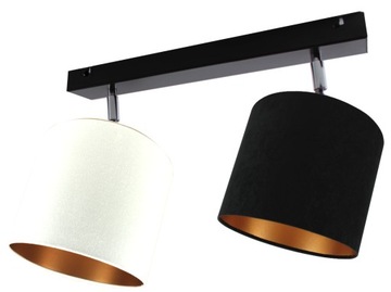 LAMPA WISZĄCA SUFITOWA ŻYRANDOL ABAŻUR WELUR LED