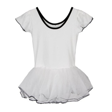 Детские девочки с короткими рукавами, пачки с рюшами, танцевальные юбки