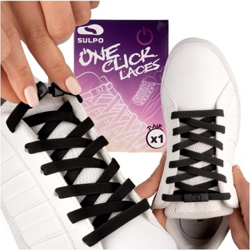 Elastyczne sznurowadła do butów sportowych sznurówki bez wiązania czarne