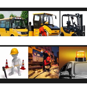 OBROTOWA LAMPA OSTRZEGAWCZA KOGUT LED BŁYSKU SŁONECZNEGO PODSTAWĄ MAGNETYCZ